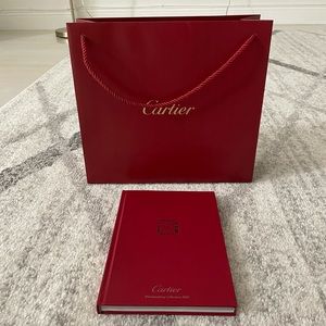 Authentic Cartier Bag and Coffee Table Book